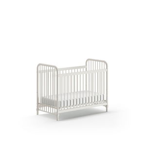 The Bronxx Baby Cot Bed 60 x 120cm White by VIPACK features trendy colours, matte metal finish, Belgian design & industrial style for a safe sleep time