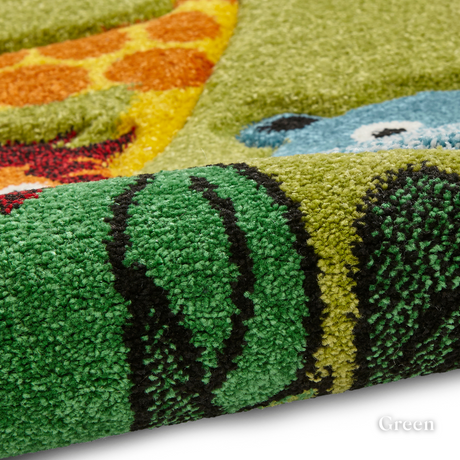 Bring play to life with the Brooklyn Kids Collection Machine Made Rugs featuring stain resistances, hand carved and both soft and durable.