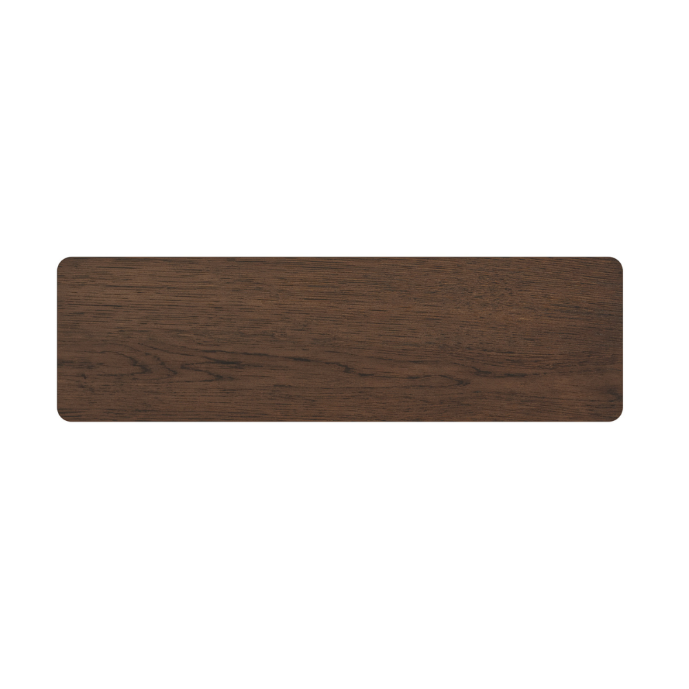 The California Console Table is crafted from oak and rubberwood veneer with a sleek, natural finish, stylish for any room.