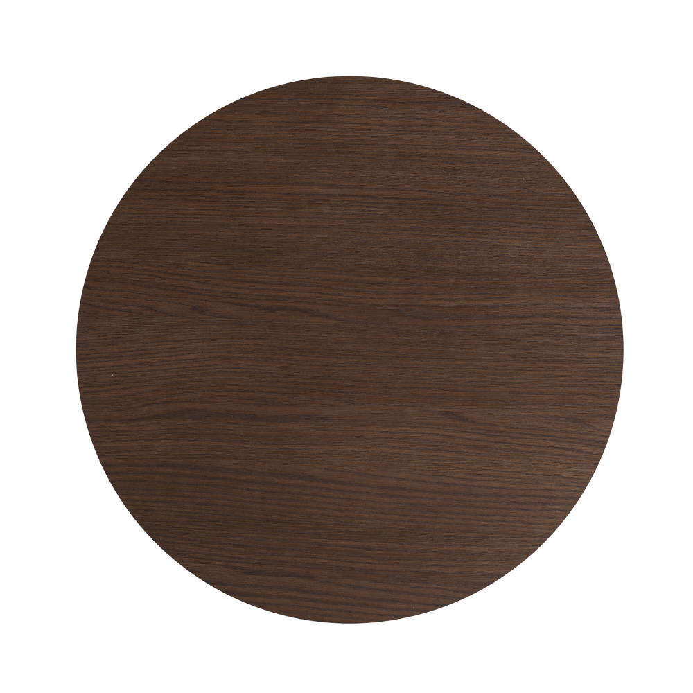 The California Round Coffee Table is crafted from oak and rubberwood veneer with a sleek, natural finish, stylish for any room.