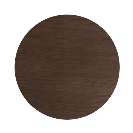The California Round Coffee Table is crafted from oak and rubberwood veneer with a sleek, natural finish, stylish for any room.