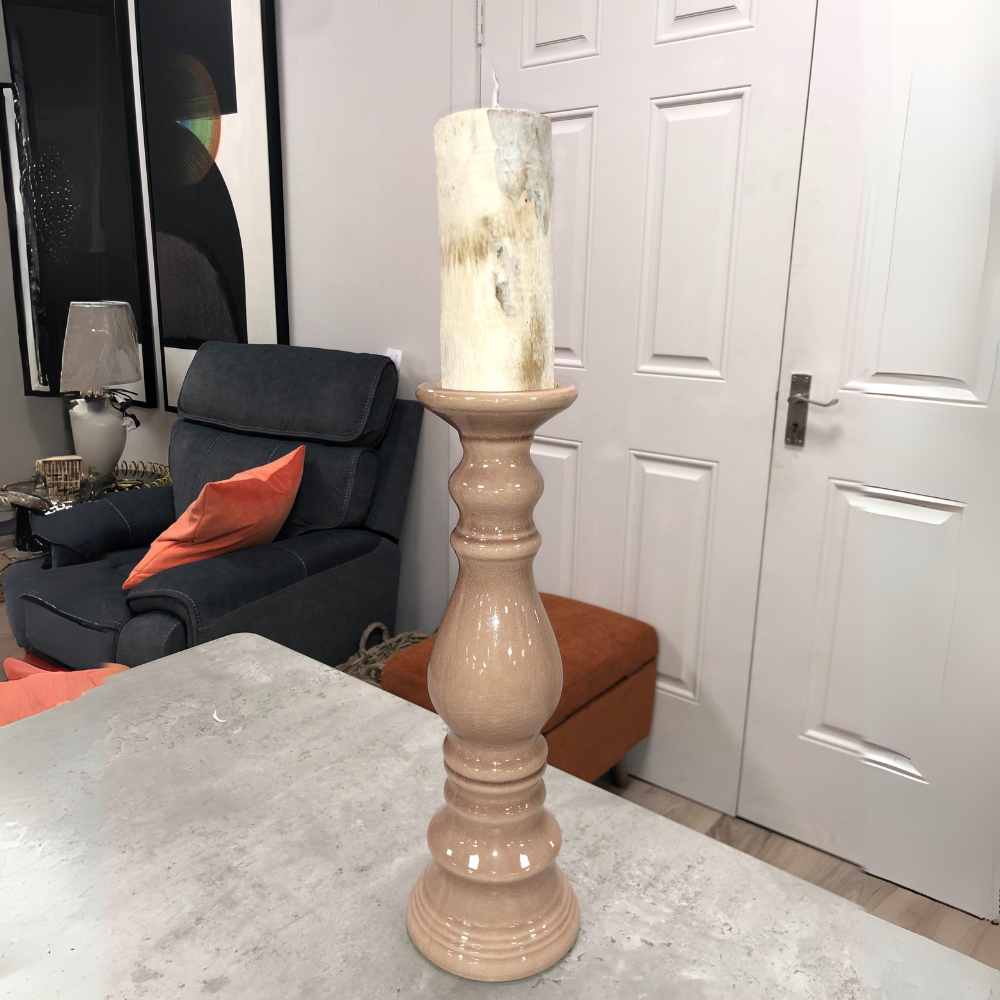 Our Candle Holder is the perfect accent piece to add warmth, ambiance and sophistication to any space.