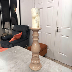Our Candle Holder is the perfect accent piece to add warmth, ambiance and sophistication to any space.