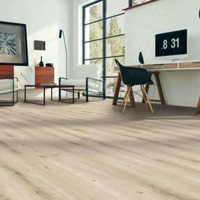 The Capricorn Oak Laminate Flooring 12mm features AC5-rated, oak texture, 4V bevel and 30-year residential warranty
