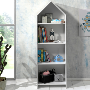 The Casami Kids 2 & 1 Open Door Wardrobe Set Pink & Grey features playful beach house style with shelves and rails for toys, books & clothes