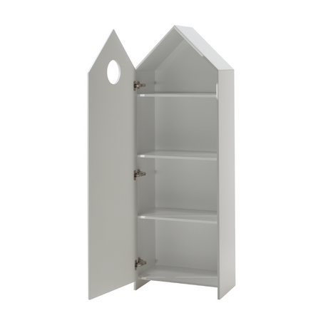 The Casami Kids 4 & 1 Open Door Wardrobe Set in Multicoloured features pastel colours of white, pink, mint green and grey, perfect addition to kids rooms