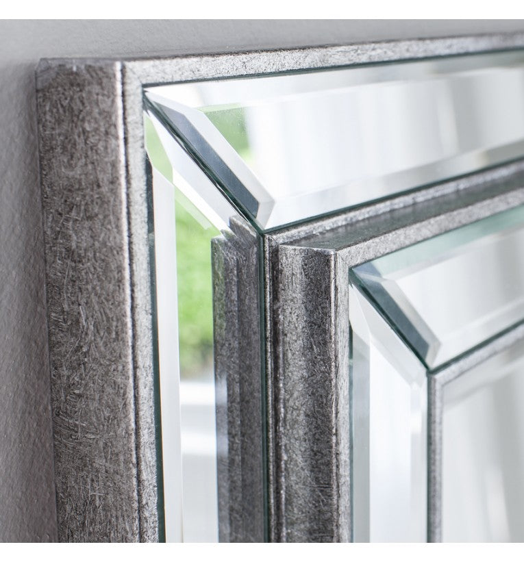 Gallery Chambery Leaner Mirror Pewter