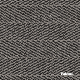 Textured pattern with zigzag design in gray and black, labeled 'Paloma'.
