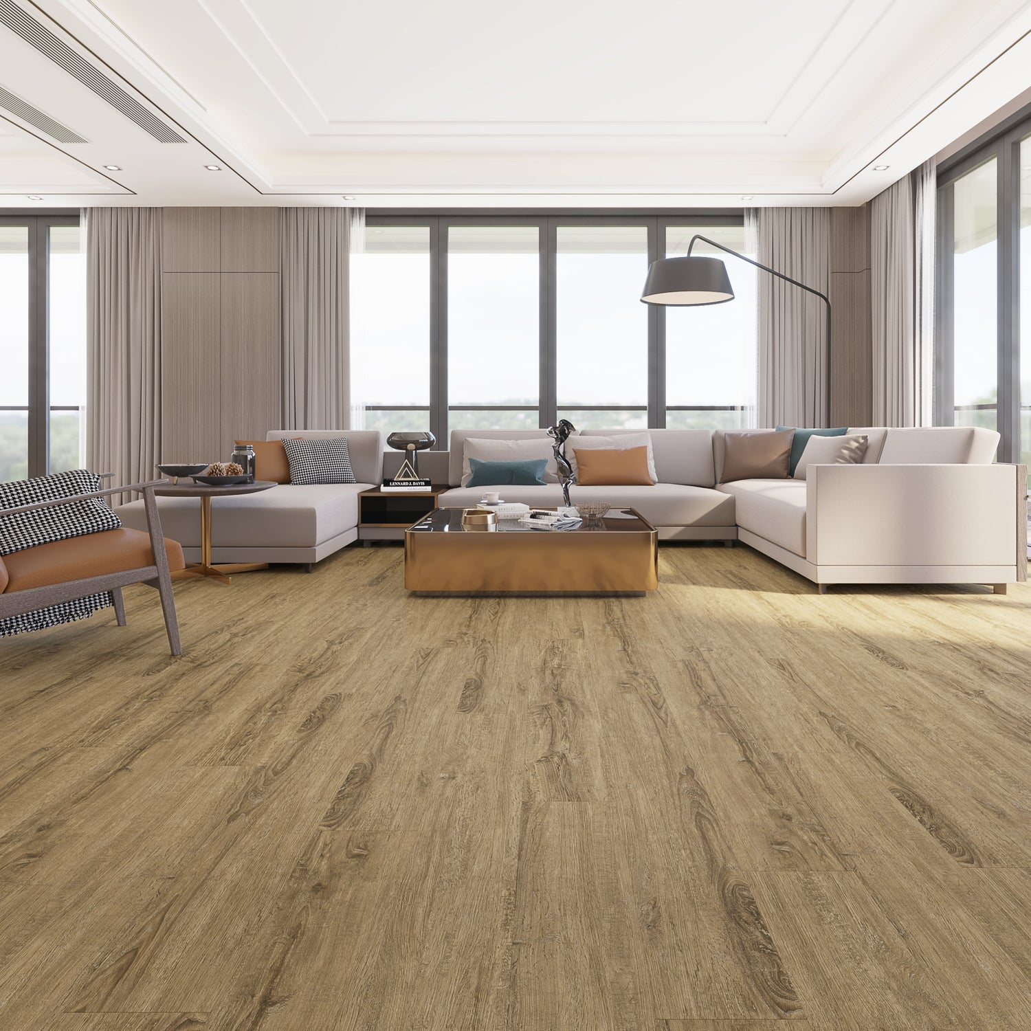 Liberty Rock Colorado Vinyl & SPC 5.2mm: 100% waterproof, acoustic underlay (18dB), scratch-resistant PU surface, and easy installation with Uniclic technology