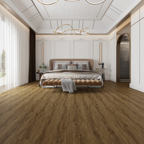 Liberty Rock Columbus Vinyl & SPC 5.2mm: 100% waterproof, acoustic underlay (18dB), scratch-resistant PU surface, and easy installation with Uniclic technology