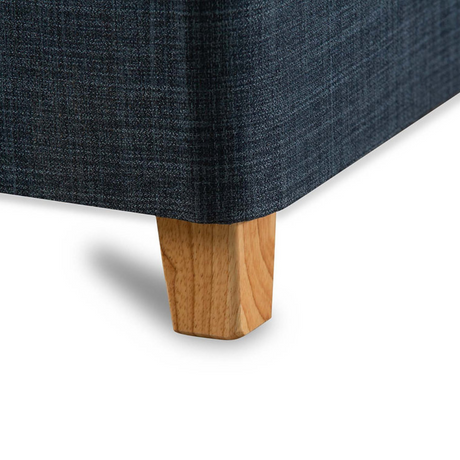 The Corgi Divan features light oak legs, reinforced frame, premium fabric upholstery and colour options and under bed clearance, to suit any bed!