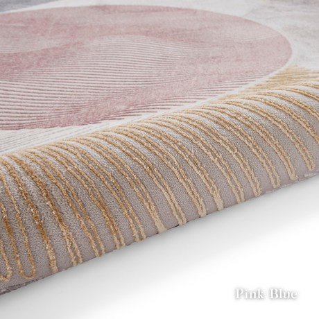 Elevate your style with the Creation Modern Abstract Machine Made Rugs Range featuring metallic yarn, textured piles and artistic pattern.