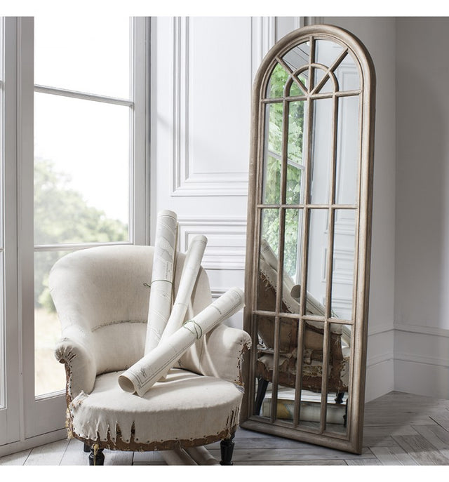 Gallery™ Curtis Panelled Arch Window Mirror