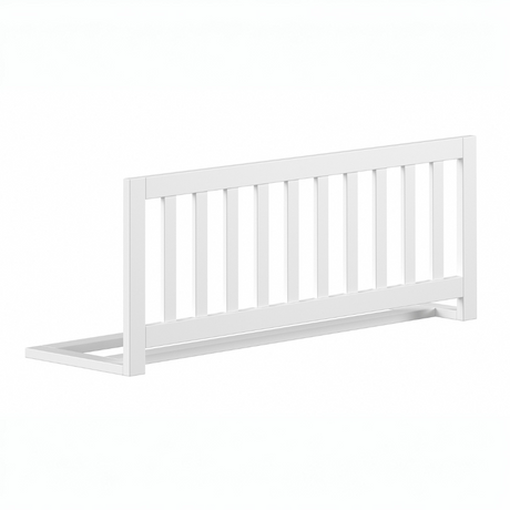 The Dallas/Forrest Beach Bed Safety Rail in White is a beech bed rail compatible with the Dallas and Forrest beds with flat bars providing fall protection