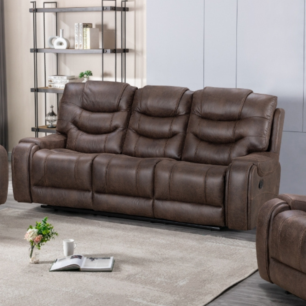 Dublin Recliner Sofa - Brown