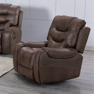 Relax in style with the Dublin Recliner Sofa in Brown with plush comfort, smooth recline and a warm, classic look for the perfect living room upgrade