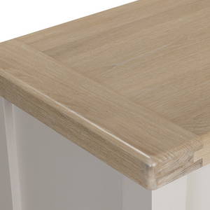 The Doune Blanket Box in Taupe features storage elegant solution with a slow-close lid, oak veneer top and ample space