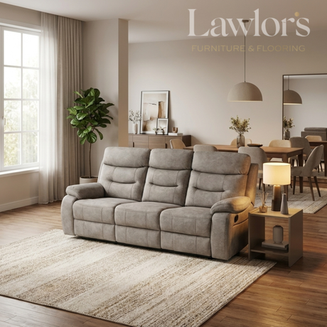 Cream 3 seater sofa in a living room