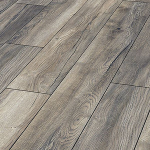 Dynamic Brunswick Oak Laminate Flooring - 8mm offers an authentic oak look, AC4 durability, and easy 5G click installation