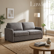 Grey sofa bed in a living room