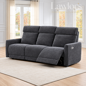 Enzo Recliner Sofa Set 3+1+1 - Dark Grey