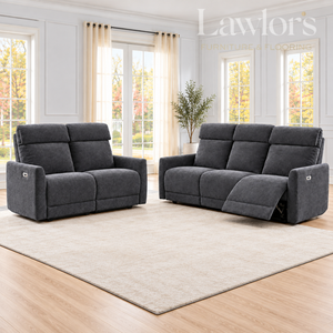 Enzo Recliner Sofa Set 3+2 - Dark Grey