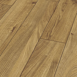The Everest Oak Bronze Laminate Flooring - 12mm features AC5-rated durability, embossed oak finish and 5G Click installation.