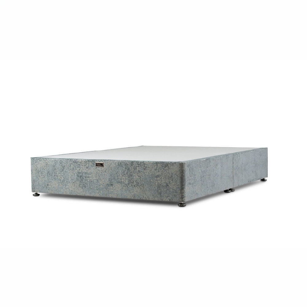 The Faith & Ethan - Luxury Divan features divan base with chrome gliders, MDF panels, 2, 4 or no drawers, premium fabric and colour options to suit any bed!