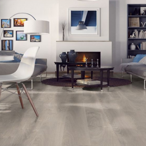 The Ferrara Oak Laminate Flooring - 12mm features AC5-rated oak finish, Express Click installation and a 30-year warranty.