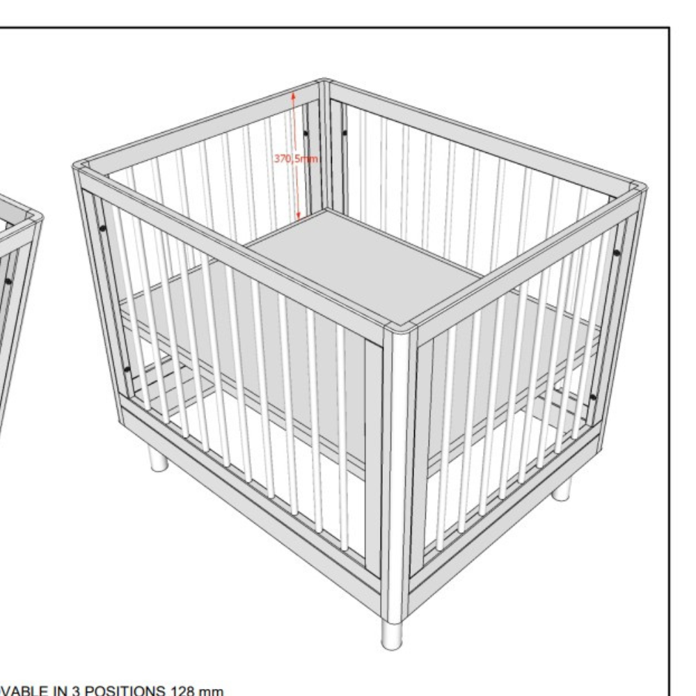 The Forrest Baby Playpen 95 x 75cm in Oak features 3 height adjustable base and high quality European oak, a safe, stylish and durable design