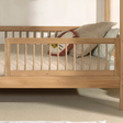 The Forrest Kids Bed Safety Rail in Oak is a safety rail attachment for the various beds apart of the Forrest Bed collection, helping to prevent falls