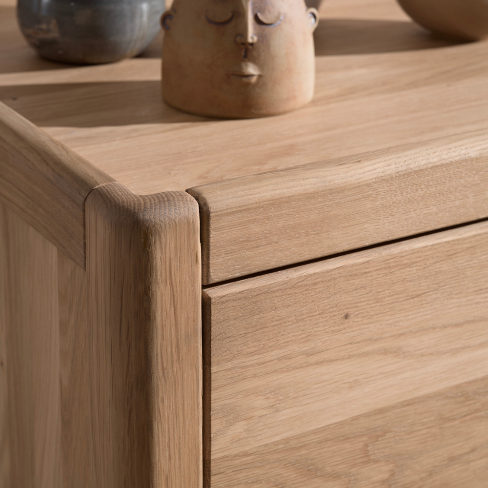 The Forrest Kids Chest of 3 Drawers in Oak features a soft close function with the drawers, a natural finish and a rustic style for a timeless design