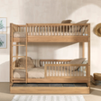 The Forrest Oak Kids Bunk Bed with Drawer & Safety Rail offers strong oak material, a drawer for ample storage space and a safety rail for added protection