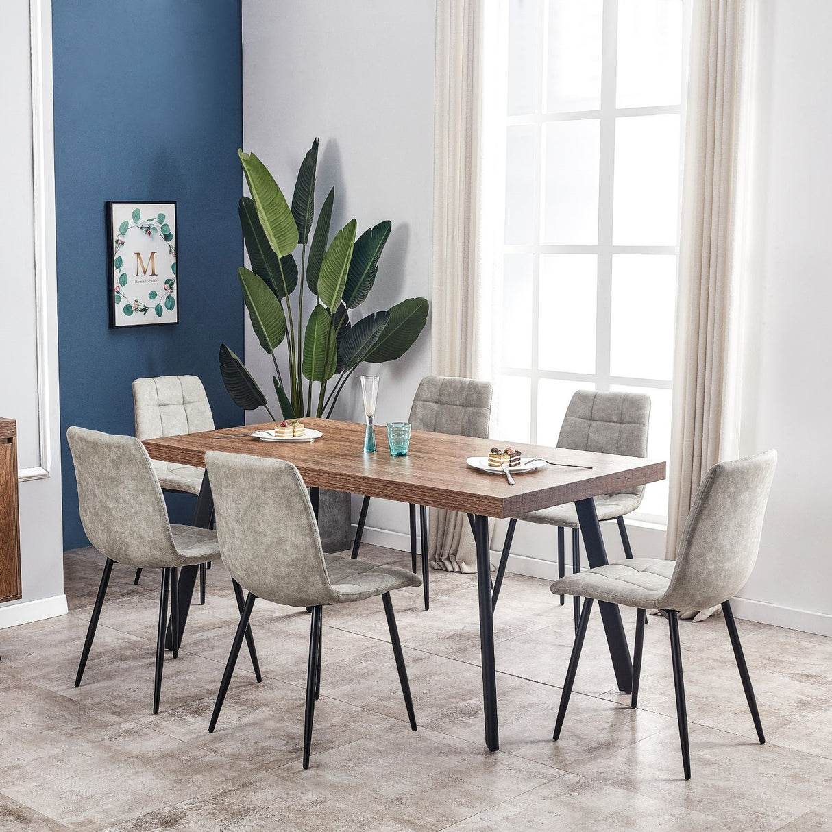 Florence Walnut Dining Table