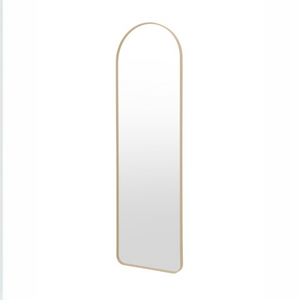 Add elegance with the Gallery Holworth Arch Mirror in Gold featuring a timeless arch design, gold frame, and versatile style.