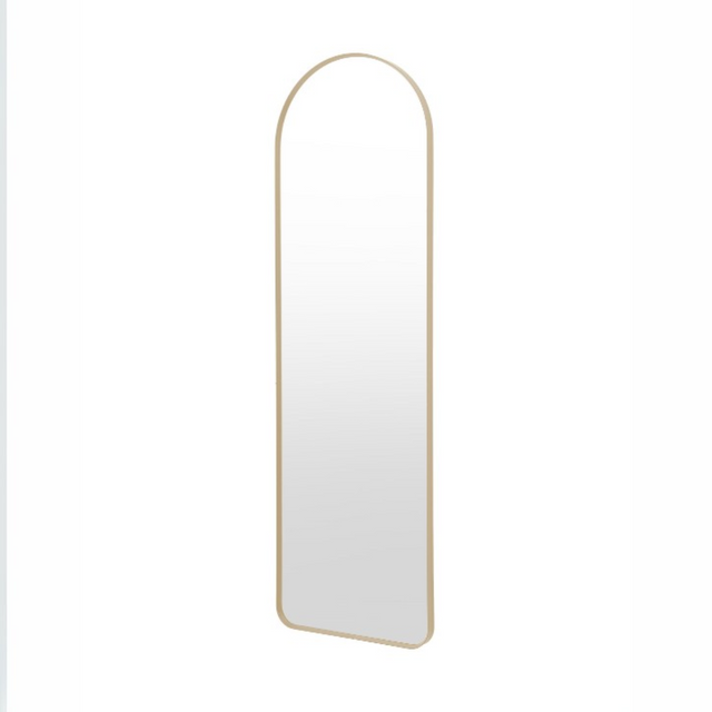 Add elegance with the Gallery Holworth Arch Mirror in Gold featuring a timeless arch design, gold frame, and versatile style.