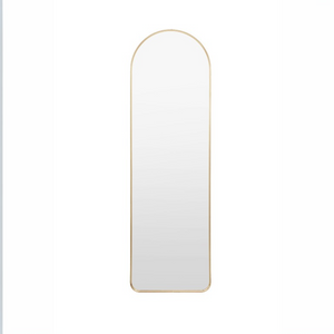 Add elegance with the Gallery Holworth Arch Mirror in Gold featuring a timeless arch design, gold frame, and versatile style.