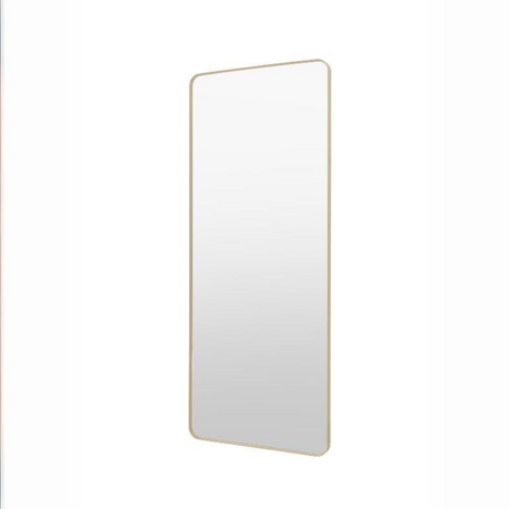 The Gallery Holworth Leaner Mirror - Gold offers full-length mirror with sleek gold frame, adding elegance and space to any room