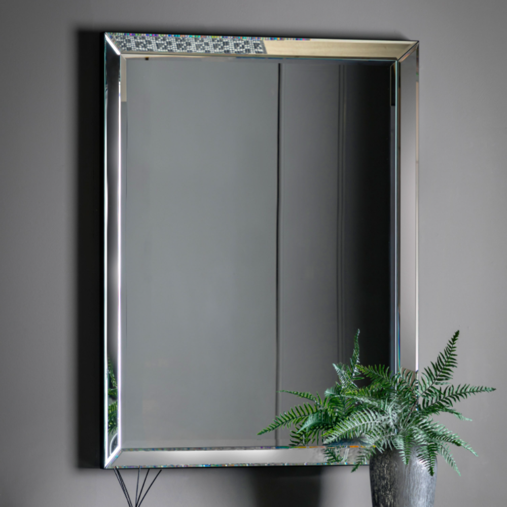 Gallery Luna Overmantle Mirror - Silver