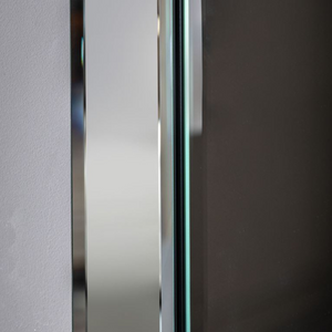 The Gallery™ Luna Rectangle Mirror in Silver has a glass frame, which is simple and elegant, suitable for a range of interiors.