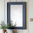 The Gallery Sherwood Rectangle Mirror in Lead features a classic design, lead finish and durable frame.
