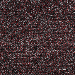 Textured fabric swatch with red, black, and gray colors