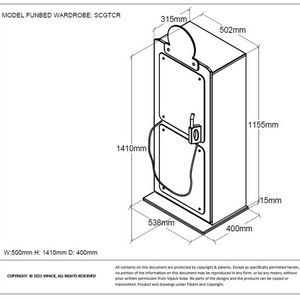 VIPACK Gas Pump Wardrobe in Red features a gas station cabinet design, soft close door & 4 shelves, a bold car themed design perfect for stylish kids rooms
