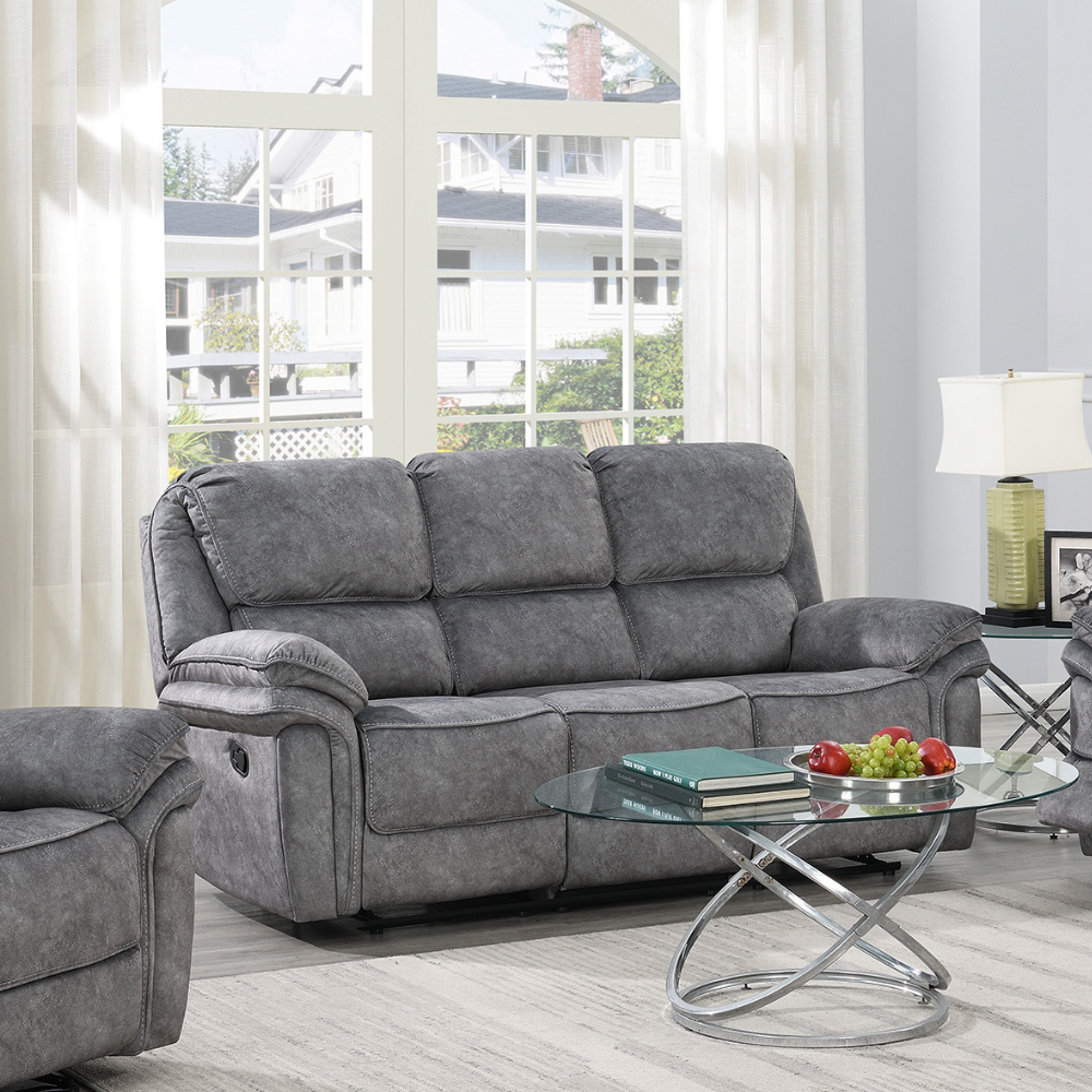 Relax in style with the Glendale Recliner Sofa in Dark grey featuring plush comfort, smooth recline and a sleek finish for the perfect living room upgrade