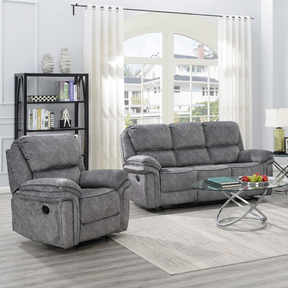 Relax in style with the Glendale Recliner Sofa in Dark grey featuring plush comfort, smooth recline and a sleek finish for the perfect living room upgrade