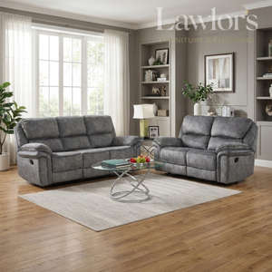Glendale Recliner Sofa Set 3+2 - Dark Grey