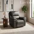 Slate navy recliner armchair in a modern living room
