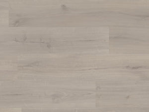 The Greywood Oak Vinyl & SPC - 4mm features waterproof, 20-year guarantee, Lignum Core durability, underfloor heating compatible, wear rating 0.55, comfortable with sound reduction.