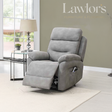 Light Grey recliner armchair in a living room setting