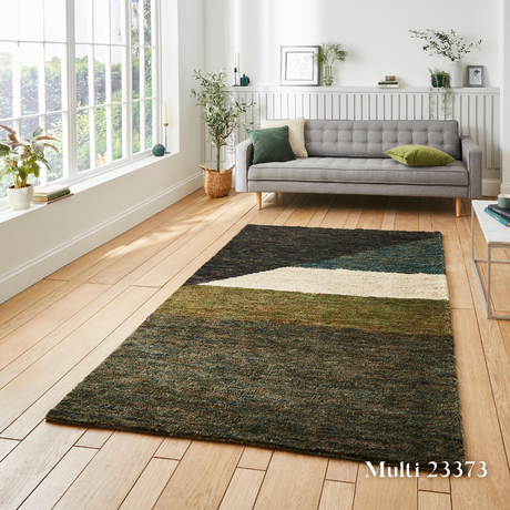 The Hemp Natural Hand Knotted Multi Rug blends rustic charm with sustainability, durable hand knotted hemp fibres for a refined, textured aesthetic.